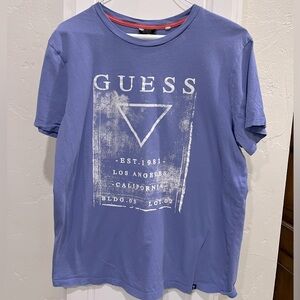 Guess t shirt boys blue/lilac soft cotton